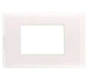 Tapa 3 módulos blanco Bticino
