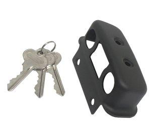 Cerradura sobreponer puertas de 30 a 45 mm con seguro 2004 negro Scanavini