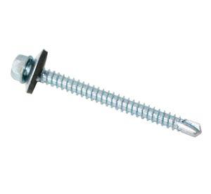 Tornillo autoperforante hexagonal con golilla goma 12 x 2 1/2'' blister 100 Imporper