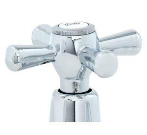 Llave lavatorio Mossini cruz cromo Stretto