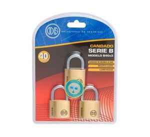 Candado Serie B/40 3 un.