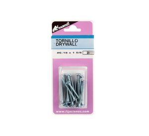 Tornillo madera metal 6-18 x 1 5/8'' 20 unidades Mamut