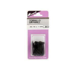 Tornillo madera metal 6-18 x 1 5/8'' 20 unidades Mamut