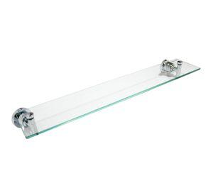 Repisa cristal Vicenza cromo 50 cm