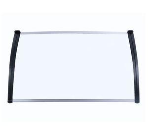 Alero listo protección policarbonato transparente Curvo 70x120 cm