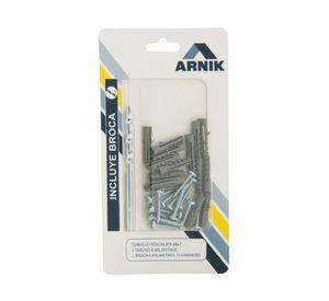 Tornillos 8 x 1 + tarugo nylon m 6 + broca Imporper