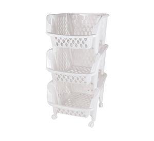 Carro organizador 3 niveles dispensero real blanco Reyplast
