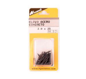 Clavo 2x25 mm acero 50 unidades Mamut