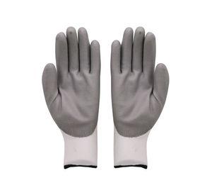 Guante poliéster pu multiuso anticorte gris/blanco Wrk Work