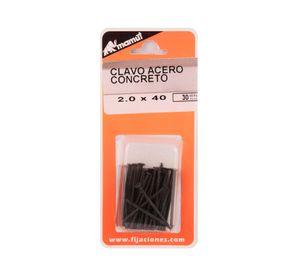 Clavo 2x40 mm acero 30 unidades Mamut