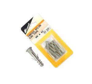 Tarugo nylon con tope M8X40'' 10 unidades Mamut