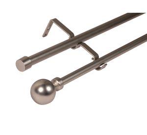 Barra extensible doble 120-210 cm borla satín