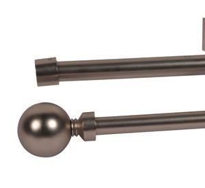 Barra extensible doble 120-210 cm borla satín