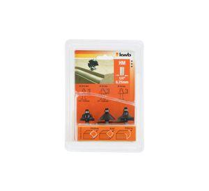 Set de 3 fresas 1/4 2hm KWB