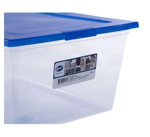 Caja organizadora 15 litros Mybox transparente/azul Wenco
