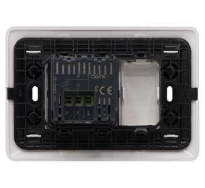 Placa armada dimmer LED + toma corriente 10A matix blanco Bticino