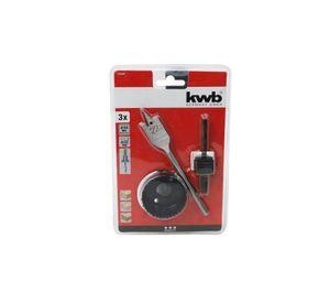 Kit instalación cerradura con broca KWB