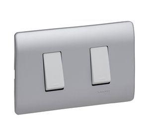 Placa armada interruptor 16A 9/15 Génesis lien Schneider