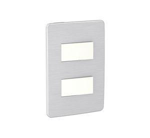Placa armada 9/15 Orión aluminio cosmic gris Schneider