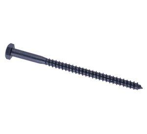 Tornillo tirafondo 1/4x4'' pavonado 25 unidades Imporper