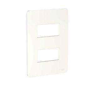 Tapa doble Orión blanco Schneider