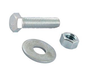 Perno hexagonal 3/8x1 1/2'' zincado 20 unidades Imporper