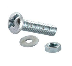 Perno cocina ranura combinada 1/8x3/4'' zincado 50 unidades Imporper