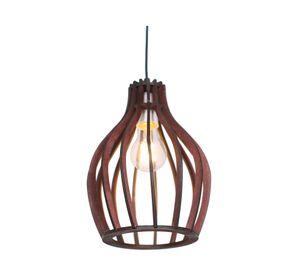 Lámpara colgar 1L E27 ML1680942 madera