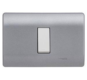 Placa armada interruptor 16A 9/24 Génesis lien Schneider