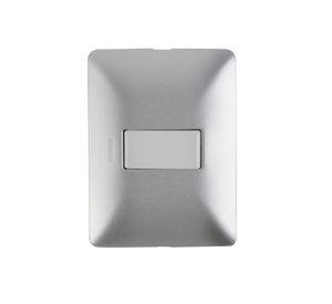 Interruptor 16a x250v placa aluminio blanco Bticino