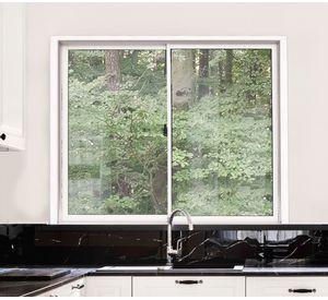 Ventana Aluminio 121x100 cm Corredera Blanca
