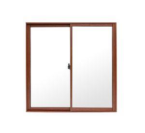 Ventana Aluminio 100x100 cm Corredera Madera