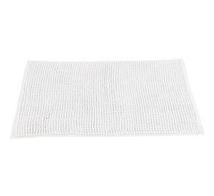 Piso baño shaggy antideslizante blanco 60x40 cm