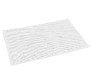 Piso baño shaggy antideslizante blanco 60x40 cm