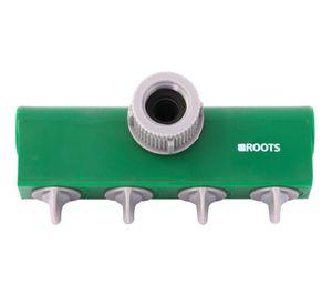 Adaptador 1'' 4 vías verde Roots