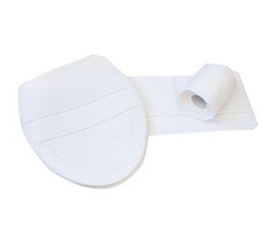 Set de baño 3 piezas deshilado blanco Cotidiana