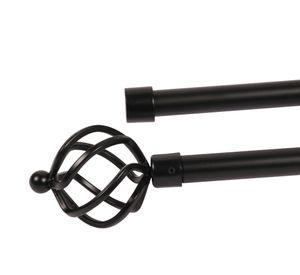 Barra extensible 120/210 cm piña negro