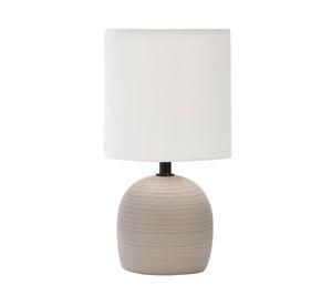 Lámpara sobremesa 1L E27 concreto beige