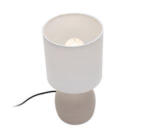 Lámpara sobremesa 1L E27 concreto beige