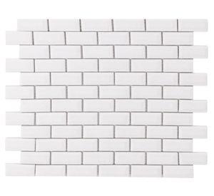 Malla cerámica 30x30 cm biselado blanco Norglas