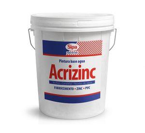 Pintura techo 1 tineta Acrizinc rojo colonial satín Sipa