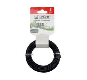 Nylon cortacésped 7 m 3,3 mm negro Efco