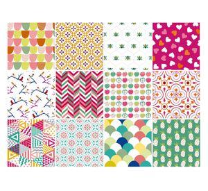 Vinilo adhesivo 15x15 cm Happy 12 unidades