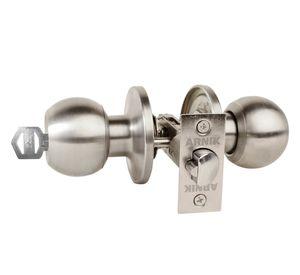 Cerradura pomo oficina/dormitorio bola acero Arnik
