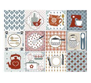 Vinilo adhesivo 15x15 cm Kitchen 12 unidades