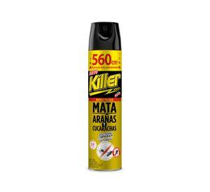 Spray aerosol killer mata arañas y cucarachas 560 cm3 amarillo Killer