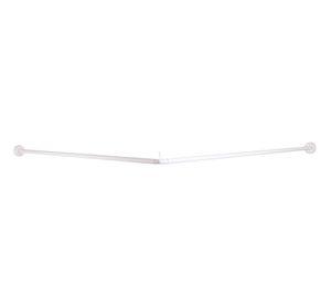 Barra angular baño 19 mm 100 cm blanco Metalhsa