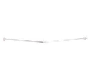 Barra angular baño 19 mm 75x175 cm blanco Metalhsa