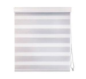 Cortina roller zebra 100x165 cm gris claro