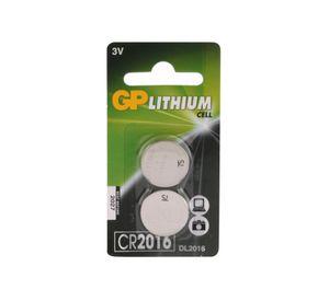 Pila botón 3V CR2016 2 unidades GP batteries